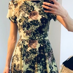 Gorgeous tea length floral dress